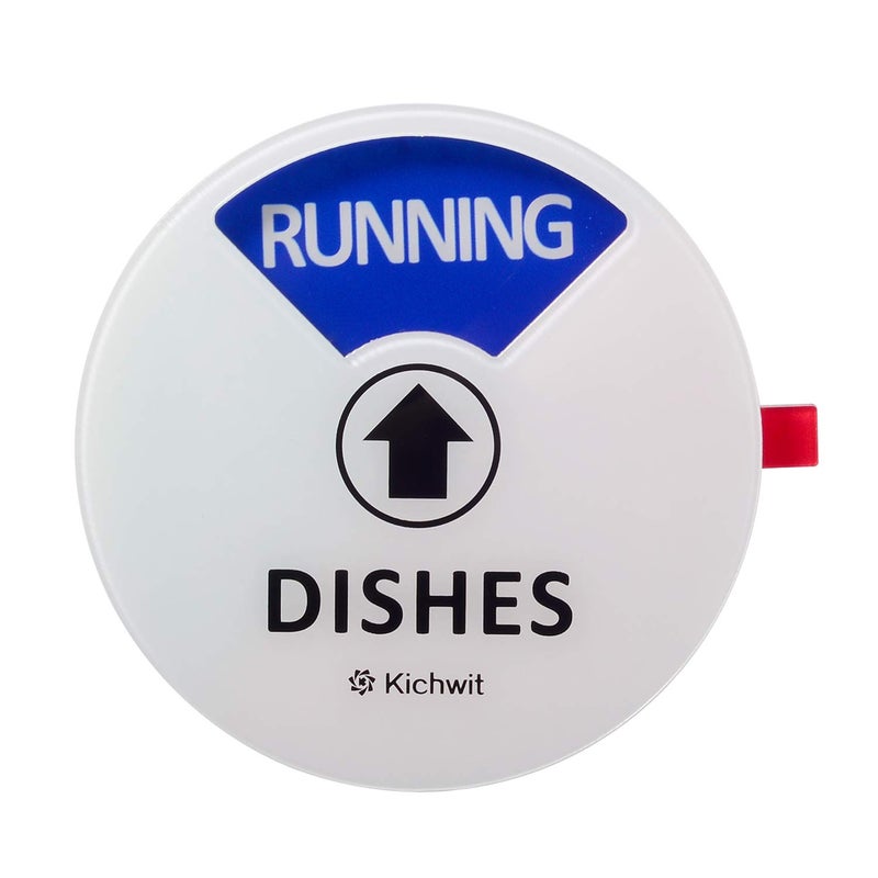 Kichwit Dishwasher Magnet Clean Dirty Sign Indicator with Running and Empty Options, Works on All Dishwashers, Non-Scratch Strong Magnetic Backing, Residue Free Adhesive Included, 4 Inch, White - Image 3